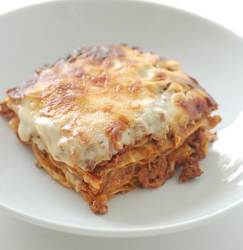 A picture of lasagna